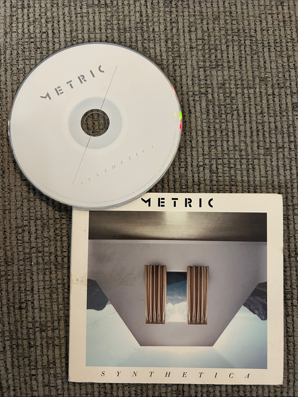 Metric Synthetica cd music from the Canadian indie rock band 2012